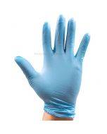Blue synthetic vinyl gloves non-powdered M nr. 8, 200pcs/pack