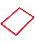 Red plastic frame A4