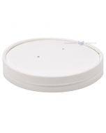White lid for carton food cup diam. 97mm, 25pcs/pack