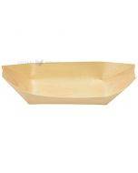 Wooden boat tray 185x100mm, 25pcs/pack