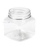 Muovipurkki "Square" PET 250ml, halkaisija 63mm