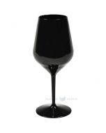 Reusable plastic black wine goblet 470ml TT 350x machine washable