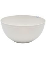 Reusable light grey plastic salad bowl 3350ml 23,5cm PP 125x machine washable