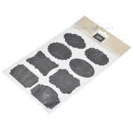 Tarra, A5 arkki, 63x38-50mm, levyt, musta, liidulla kirjoitettava, 2 arkkia/pkt, 8 tarraa/arkki
