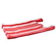 Red-white striped plastic T-shirt bag 30+18x55cm, 100pcs/pack