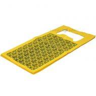 Pattern print yellow plastic T-shirt bag 30+18x60cm, 50pcs/pack