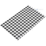 Sellofaanipussi, OPP, 15x25cm, 30my, valk, musta ''houndstooth''  kuvio, 50kpl/pkt