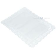 White lacy doily paper for cake 26x34cm, 100pcs/pack