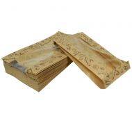 Printed paper bag with window 15+6x28cm, 100pcs/pack