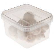 Transparent angular box without lid without handle 1500ml / 1,5L