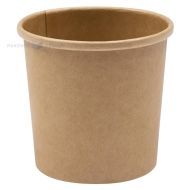 Brown carton food cup diam. 97mm 470ml, 25pcs/pack