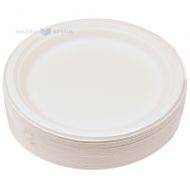 Plate 100% biodegradable/compostable diam. 23cm, 50pcs/pack