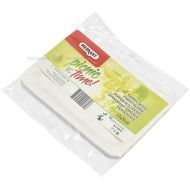 White unlaminated paper plate 13x23cm, 12pcs/pack