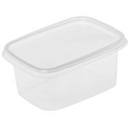 Transparent box for food with lid 250ml, 50pcs/pack