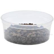 Ruokarasia, PP, kirkas, 350 ml, halk 125 mm. uudelleenkäytettävä, kansi UPJTH1125/100, 50kpl/pkt