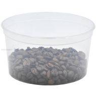 Ruokarasia, PP, kirkas, 500 ml, halk 125 mm. uudelleenkäytettävä, kansi UPJTH1125/100, 50kpl/pkt