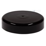 Musta kansi muovipurkin halkaisijalle 83mm painetiivisteellä