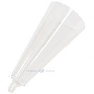 Upper part for reusable plastic champagne goblet 160ml PS 50x machine washable, 20pcs/pack