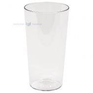 Reusable plastic beer glass 600ml SAN 500x machine washable