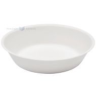 Reusable white plastic soup bowl 17,8cm PP 50x machine washable
