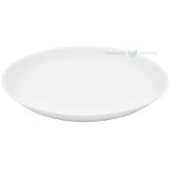 Reusable white plastic plate 23,5cm PP 125x machine washable