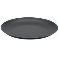 Reusable dark grey plastic plate 23,5cm PP 125x machine washable