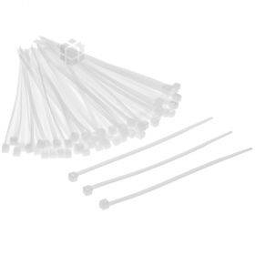 White cable tie 2,5x100mm, 100pcs/pack