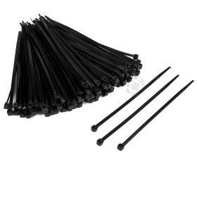 Black cable tie 2,5x100mm, 100pcs/pack