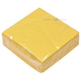 Lautasliina 3-kerroksinen keltainen   33x33cm, 50kpl / pakkaus