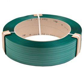 Polyester strap 12mm wide tensionf. 340kg, 2000m/roll