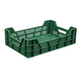 Green plastic crate C-1116 for plants max 23L / 15kg