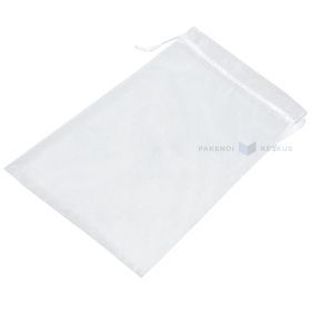 White organza bag with string 20x30cm, 10pcs/pack