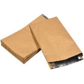 Brown laminated paper grillbag with foil 18+6,5x33cm, 100pcs/pack