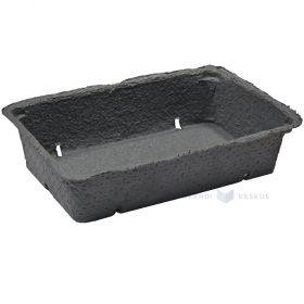 Grey papermass box for berries 2000ml/2L
