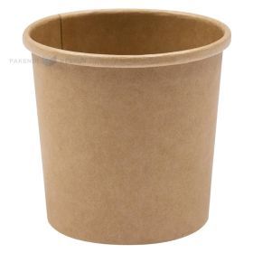 Brown carton food cup diam. 90mm 250ml, 25pcs/pack
