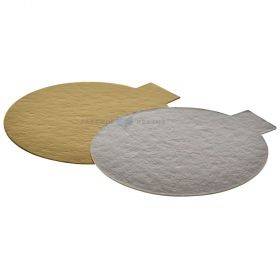 Golden-silver torte stand diam. 9cm, 50pcs/pack