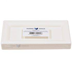 Square tray 100% biodegradable/compostable 26x13cm, 25pcs/pack