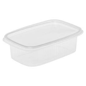 Transparent box for food with lid K-801 120-150ml, 50pcs/pack