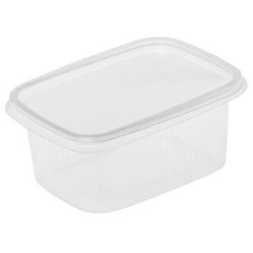 Transparent box for food with lid 200ml, 50pcs/pack