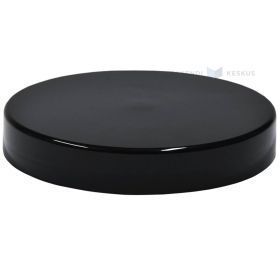Kansi muovipurkille, PP, halk. 70mm, 7,7g, mattamusta
