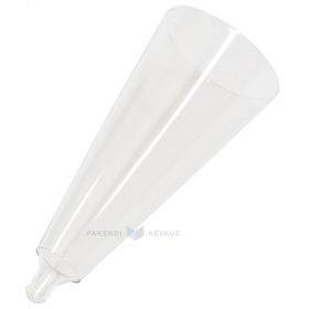 Upper part for reusable plastic champagne goblet 160ml PS 50x machine washable, 20pcs/pack
