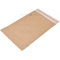 Brown paper mailer 30x8x43+11cm with two glue strips