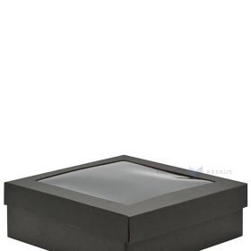 Black lid 310x310x35mm for corrugated carton box 310x310x120mm