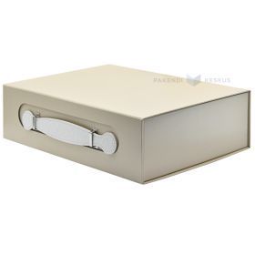 Lahjarasia, 320x235x95mm, magneetilla, beige, kahvalla