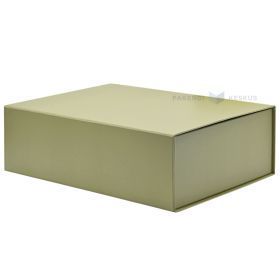 Lahjalaatikko, 280x200x90mm, magneetilla, khaki vihreä