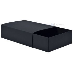 Laatikko  musta liukuva sisäosa 110x80x25mm