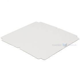 White bottom for mini corrugated carton cake box 30x30cm, 25pcs/pack
