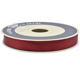 Lahjanauha, tuplasatiini, 15mm, viininpunainen, 50m rl