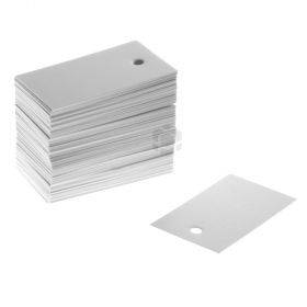 White carton label 49x28mm, 100pcs/pack