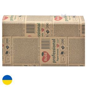 2-layered paper towel Ruta 225x230mm white Z-fold, 200pcs/pack